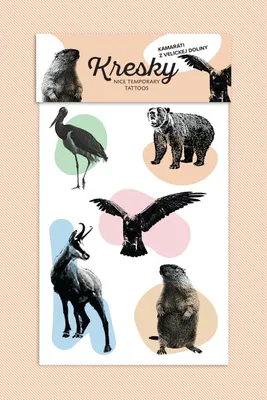 Produktbild von KRESKY temporäres Tattoo Schlesisches Haus Fauna 1 Stk.