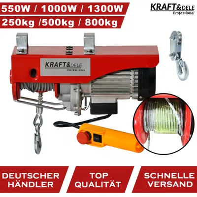 Immagine prodotto di Argano elettrico a fune Kraft&Dele KD1524 250kg 550W