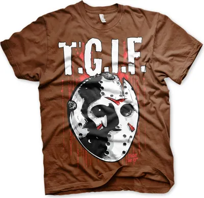 Produktbild von Friday The 13th - T.G.I.F. T-Shirt - Small - Brown