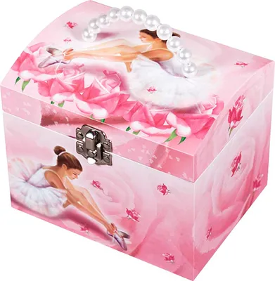 Image de Bijoux musicaux phosphorescents valise danseuse rose - brille dans la nuit