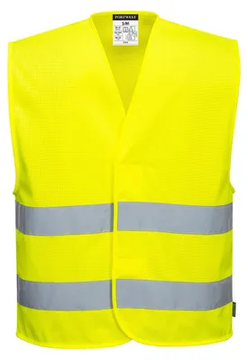 Image de Gilet 2 Bandes Hi-vis Meshair Couleur : Jaune Taille L/xl - Portwest