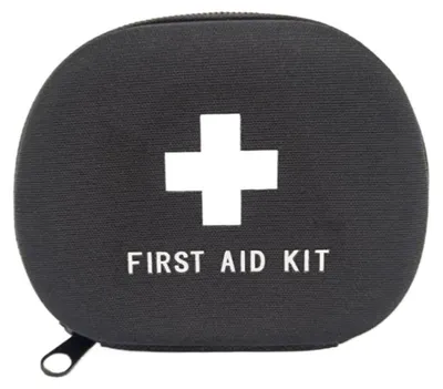 Produktbild von Erste Hilfe Tasche leer EVA Mini Pocket Hard Case Schwarz 12,8x10,2x4,5cm