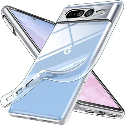 Produktbild von Silikon Hülle Basic für Google Pixel 8 Case TPU Soft Handy Cover Schutz Transparent