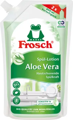 Produktbild von FROSCH Spülmittel Nachfüllbeutel Aloe Vera 800ml