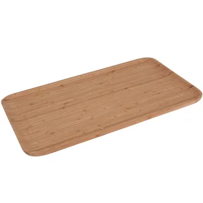Image de Plateau de service Excellent Houseware, bambou, 43 x 25 x 1,5 cm, marron
