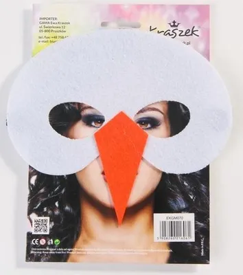 Produktbild von Filzmaske STORCH Storch Frühlingskostüm 1Stk.