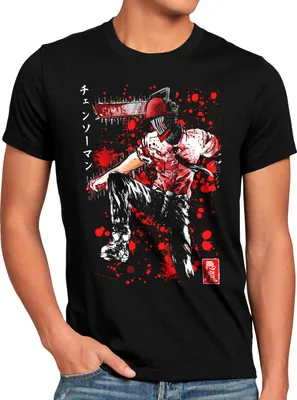 Produktbild von style3 Bloodbourne Man Herren T-Shirt denji man anime manga cosplay chainsaw devil