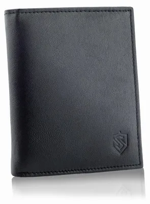 Obrázek produktu pro Pánská peněženka STEVENS z přírodní kůže černá RFID 12,8×9,5 cm univ