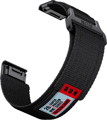 Zdjęcie produktu dla INF Pasek nylonowy do Garmin Fenix 8 Czarny 26 mm