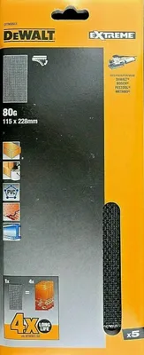 Produktbild von DEWALT Schleifgitter 115x228mm K80 5Stk