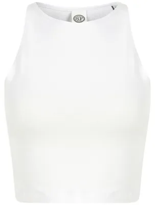 Immagine prodotto di SF Women - Top corto da donna LT4811 (XL) (bianco)