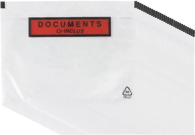 Produktbild von 60 selbstklebende transparente A5-Versandtaschen
