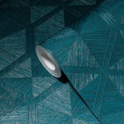 Produktbild von A.S. Creation | 3D Tapete | Vliestapete | Kollektion MY HOME MY SPA | 386901 | Blau | 10.05 x 0.53 m | Geometrisch | Woh