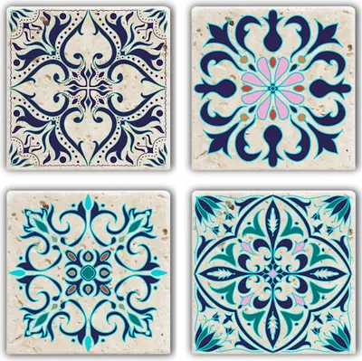 Produktbild von Hermia Concept, Erika- TYR1162, Bunt, Tischsets, 100% Naturstein