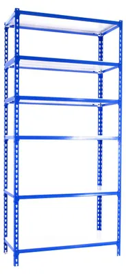 Image de Etagère Légère Sans Vis Simonclick Superplus 6/500 Bleu/blanc Bleu/blanc 2500x1100x500 - Simonrack