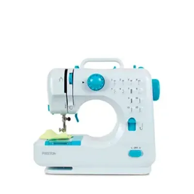 Produktbild von PRIXTON P110 tragbare Nähmaschine mit 12 verschiedenen Stichen, Blau