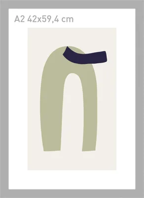 Produktbild von accent by nielsen Holz Bilderrahmen Velino, Silber, 42 x 59,4 cm (A2)