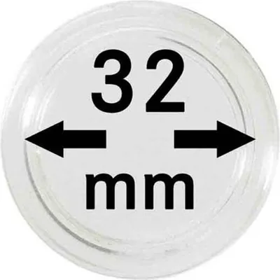 Produktbild von Lindner 2250032P Münzkapseln 32 mm-10er Pack