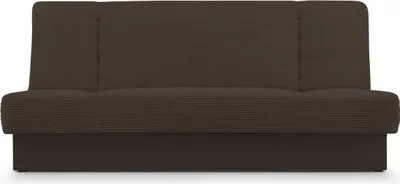 Produktbild von Cordsofa, Sofa mit Schlaffunktion und Bettkasten, Kippsofa Schlafsofa Clic-Clack Couch für Wohnzimmer Cordstoff Federkern Sofagarnitur Polstersofa - Cyprus new -  Braun - Poso 6 + Kronos 7