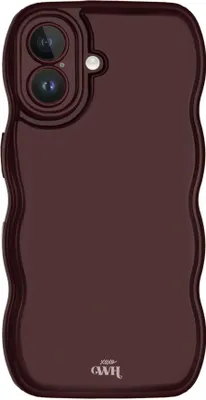 Produktbild von Glossy Wavy Hülle Burgundy  - Kompatibel mit iPhone 17