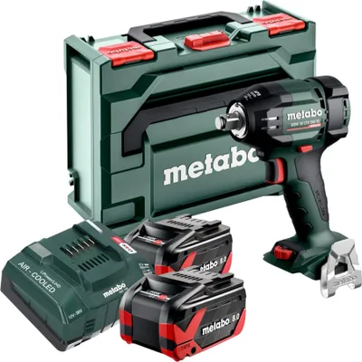 Immagine prodotto di Avvitatore a impatto a batteria Metabo SSW 18 LTX 550 BL 18 V 550 Nm Brushless + 2x batteria LiHDX 8,0 Ah + caricabatteria + metaBOX