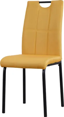 Produktbild von Stuhl Denton Gelb mit Ziernähten und Cut-Out Griff, 41,5x52,5x96,5 cm (BxTxH)