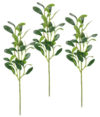 Künstliche Mistelzweige mit Beeren, 3er-Set, 55 cm, Weihnachtsdeko