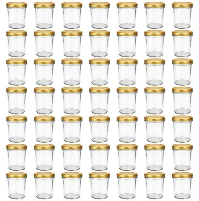 Produktbild von 50 Stück Einmachgläser 350 ml mit Schraubdeckel