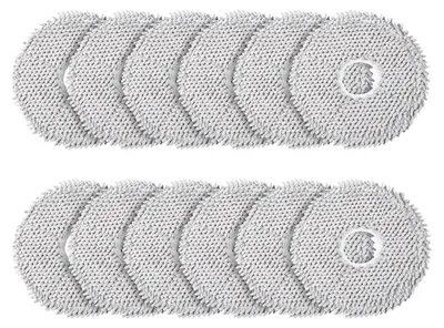 Produktbild von 12 Stück Wischtücher für Xiaomi X10+ / X20+ & Dreame L10s Ultra / L10 Ultra / L20 Ultra / L10s Pro Ultra Heat / X40 Ultra Complete Saugroboter, Mikrofaser Nasses Wischpads Zubehör