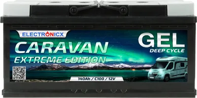 Immagine prodotto di Batteria elettronica GEL per camper EXTREME Edition 140 Ah 12 V per camper e barche