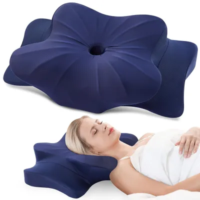 Image de Solidchoice - Coussin ergonomique pour le cou en mousse à mémoire de forme