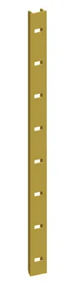 Image de Crémaillère en applique aluminium 2000x11mm - MONIN - 522430