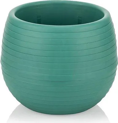 Immagine prodotto di 6 vasi rotondi verdi Cactus da 10 cm con drenaggio, resistenti ai raggi UV