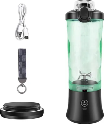 Obrázek produktu pro Zyren Portable Mini Blender - USB dobíjecí mixér na smoothie - 600 ml - cestovní mixér - mixér na led a smoothie - kompaktní a výkonný