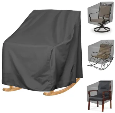 Produktbild von Gartenstuhlhülle - Wasserdichte - 70 x 83 x 99 cm - UV-Schutz - Oxford 210D - Für den Außenbereich im Garten, auf dem Balkon oder der Terrasse