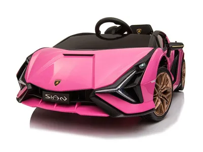 Produktbild von TPFLiving Elektro-Kinderauto Lamborghini Sian pink - Sportwagen für Kinder - Kinderauto Lamborghini Sian - Elektroauto für Kinder - Kinderfahrzeug ab 3 Jahren