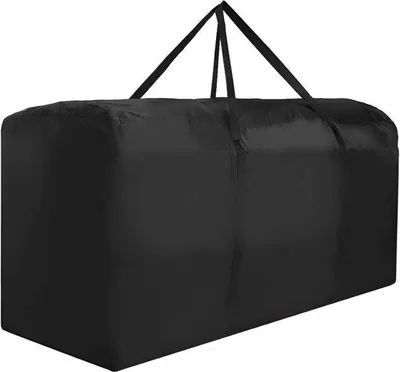 Imagen del producto de Funda impermeable para terraza, con diseño de gran tamaño, de 173 cm de largo x 76 cm de ancho x 51 cm de alto, fabricada en tela negra