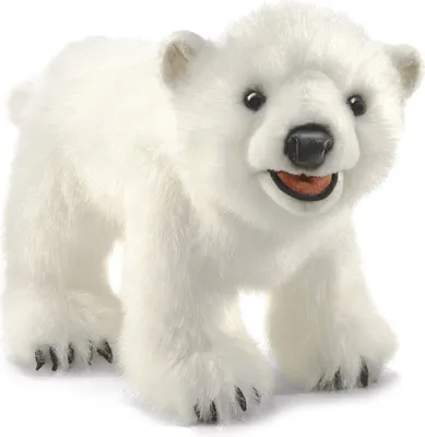 Produktbild von Folkmanis Handpuppe Eisbärenjunges 3041