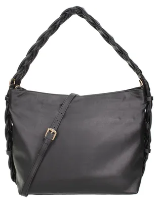 Immagine prodotto di Borsa a Spalla Donna Umbria Pelle Sauvage Vera con Tracolla Regolabile Beige UNICA 31x26x12 cm