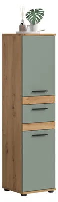 Produktbild von xonox.home Standschrank Blake Salbei / Artisan Eiche Nachbildung 35 x 137 x 31 cm