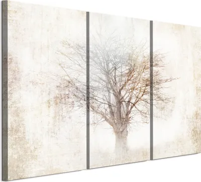 Produktbild von LUMASOUL Leinwand Bilder, Leinwandbild Natur Motiv, Wandbilder Holzrahmen, Bilder 90x60cm Baum