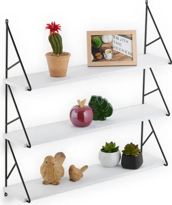 Produktbild von relaxdays Offenes Wandregal mit 3 Ablagen