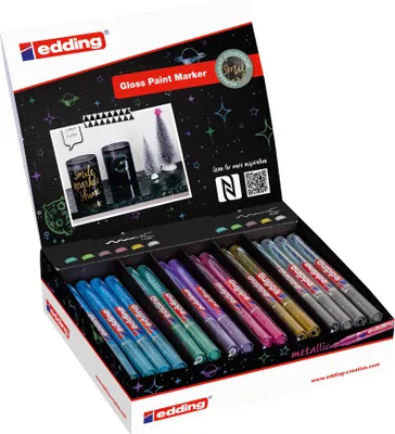 Produktbild von Edding Glanzlackmarker 751-780 44er-Display sortiert