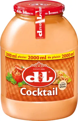 Image de DL Sauce Cocktail belge crémeuse fine à servir avec un assaisonnement doux 2000ml
