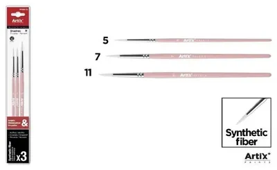 Produktbild von Synthetische Pinsel, 3er-Set – Artix