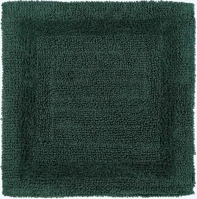 Produktbild von HOMESCAPES Duschvorleger waldgrün 50x50 cm aus 100% Baumwolle