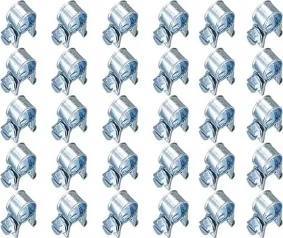 Produktbild von 30 Stück Schlauchschellen Set, 8-10mm Gelenkbolzenschelle Diesel Benzin Sortiment Schlauchklemme zur Sicheren Befestigung von Schläuchen für Mini Kraftstoffleitungs Auspuffrohr Benzinrohr