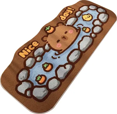 Produktbild von Weiche, kaschmirähnliche Fußmatte, Badematte, 40 x 120 cm, für Zuhause und Büro, rutschfeste Fußmatte