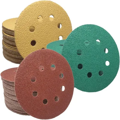 Produktbild von Schleifscheiben 125 mm mit Klett und 8 Löchern für Exzenterschleifer, P40-2000