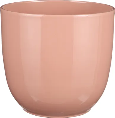 Produktbild von Blumenübertopf "Tusca" aus Keramik H 23 cm – Ø 25 cm Rosa -  Übertopf Keramik Blumentopf Pflanztopf